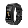 H21 1.14 inch Silicon Band Earphone Detachable Smart Watch Support Temperature Measurement / Bluetooth Call / Voice Control(Black)