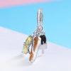 S925 Sterling Silver Cozy Summer Head Pendant DIY Bracelet Necklace Accessories