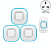 Wireless Doorbell Plug-in, 300m Range, 38 Melodies, UK Plug, White