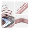 For Samsung Galaxy S25 Ultra 5G 360 Holder MagSafe Acrylic Hybrid TPU Phone Case(Pink)