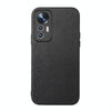 For Xiaomi 12 Lite Wood Texture PU Phone Case(Black)