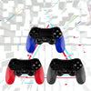 2 PCS Bluetooth Wireless Gamepad Touch Screen With Light Audio Dual Vibration Controller For PS4(Black)
