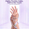JOYROOM S-AL012A14 Multi-Color Series 2.4A USB to 8 Pin Fast Charging Data Cable, Length:1.2m(Purple)