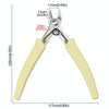 Stainless Steel Tip And Diagonal Cutting Pliers Nail Removing Drilling Cutters(White)