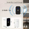 Wireless Doorbell with Temperature Display, 150m Range, US Plug (White)