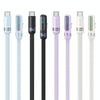 USAMS US-SJ652 PD 30W USB-C/Type-C to 8 Pin Aluminum Alloy Digital Display Fast Charging Elbow Data Cable, Length: 1.2m(Black)