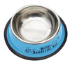 Non-Slip Stainless Steel Pet Bowl, 22.5cm, Blue