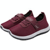 Spring Elderly Shoes Cloth Shoes Non-slip Soft Sole Walking Shoes, Size: 39(Wine Red)