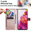 For Samsung Galaxy S20 FE Cat Bee Embossing Pattern Shockproof Horizontal Flip Leather Case with Holder & Card Slots & Wallet(Rose Gold)