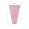 Flower Packaging Bag Trapezoid Bag Dried Flower Bag(Black)