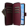 For Samsung Galaxy A33 5G Nine-card Slots Zipper Wallet Bag Leather Phone Case(Wine Red)
