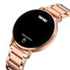 SKMEI 1550 Simple and Stylish LED Touch Screen Men  Watch Waterproof Stainless Steel With Electronic Watch(Rose Gold)