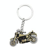 Simulation Cool Motorcycle Keychain Metal Decoration Pendant, Style: X-1425 Green Antique