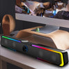 Wired Version DHE6002S RGB Lights HiFi Sound Effect Computer Audio Desktop Long Strip Speakers