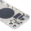 iPhone 12 Pro Back Housing Cover, White - SIM Tray & Camera Lens