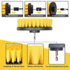 8 In 1 Electric Drill Crevice Cleaning Brush Car Wash Tool Set, Size: A Model(Yellow)