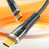 awei CL-229C Type-C to Type-C 100W with Chip Braid Fast Data Charging Cable, Length:1.2m(White)
