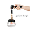 Electric Scrubber Make-Up Brush Cleaning Machine Automatic Dryer USB Rechargeable Make-Up Brush Cleaner(White)