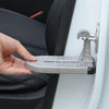 Car Hook Door Foldable Foot Pedal with Safety Hammer(Silver)
