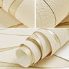 Simple 3D Water Ripple Non-woven Wallpaper Home Decoration Wall Sticker(Beige)