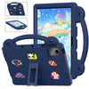 For Lenovo Tab P11 / J606F Handle Kickstand Children EVA Shockproof Tablet Case(Navy Blue)