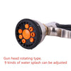 Electroplating Multifunctional High-pressure Water Gun 9 Function Front Trigger Car Wash Water Gun