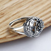 Platinum Plated Ladies Vintage Wear Combination Ring, Specification:J2112