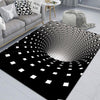 3D Geometric Stereo Trap Vision Living Room Bedroom Carpet, Size: 50x80cm(Rectangular Visual H)