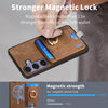 For Samsung Galaxy S25 Ultra 5G Retro Splitable Magnetic Card Bag Leather Phone Case(Brown)