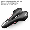 Silicone Bicycle Seat Mountain Bike Saddle Seat Cushion Comfortable Bicycle Accessories Equipment(Red)