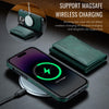 For iPhone 13 Pro Max DG.MING MAGKING-K2 Series MagSafe RFID Card Bag Detachable Phone Case(Green)
