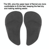 1pair Flat Feet Arch Support Shoe Insoles Adhesive Reusable Arch Cushions, Size: L 40-45(Flannel Orange Yellow)