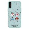 For iPhone X / XS Skin Feeling Jelly TPU Hybrid PC Phone Case(Fruit Challenge Green)