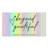 50 Sheets /Pack Laser Rainbow Thank You Card Gift Wrapping Thank You Card(L16)
