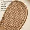Linen Slippers Summer Couple Home Indoor Floor Rattan Grass Non-Slip Slippers, Size: 37-38(Yellow Grass)