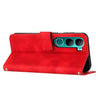 For vivo Y300 Global / V40 Lite IDN Dream Triangle Leather Phone Case with Lanyard(Red)