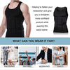 Men Slimming Body Shaper Vest Underwear, Size: S(Black)