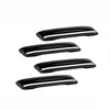 4pcs/set Car Rearview Mirror Body ABS Anti-collision Strip(Mysterious Black)