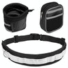 Reflective Dog Running Belt with Lead & Bags (Black)