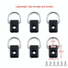 6pcs Fishing Kayak Backrest Elastic Rope Square D-ring Buckle