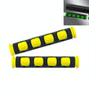 2 PCS Motorcycle Modification Accessories PVC Horn ShapeHand Grip Cover Handlebar Set(Yellow)