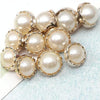 900 PCS Toothed Pearl Button Clothing Accessories, Specification:Diameter 11.5mm(White)