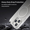 For iPhone 14 Pro Max MagSafe Frosted Translucent TPU + PC Full Coverage Phone Case(White)