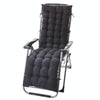 175x48x8cm Thickened Soft Home Recliner Cushions Garden Rocking Chair Cushions(Black)