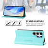 For Samsung Galaxy S24 Ultra 5G RC01 Dual-Folded Magnetic Suction RFID Leather Phone Case(Mint Green)