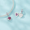 S925 Sterling Silver Permanent Love Heart Pendant DIY Beads(SCC2746)