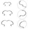 18pcs /Set Quick Connector Clip Transmission Cooler Wire Clip(Silver)