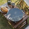 304 Stainless Steel Camping BBQ Frying Pan Steaming Rack, Size: 37x11cm