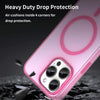For iPhone 15 Pro Max MagSafe Frosted Translucent TPU + PC Full Coverage Phone Case(Pink)