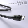 Yesido CA97 2.4A USB to 8 Pin Charging Cable with Indicator Light, Length: 1.2m